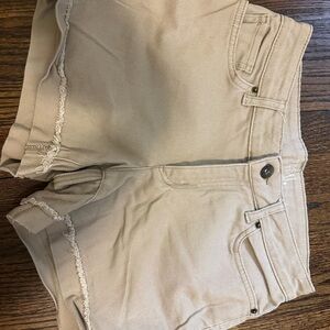 Women's Tan Kaki Shorts